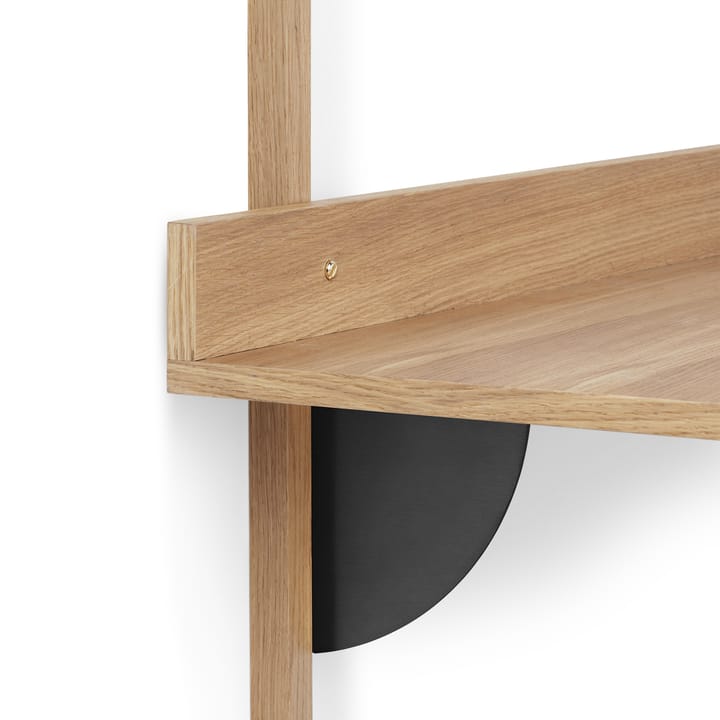 Sector skrivbord, Oak-black brass Ferm Living