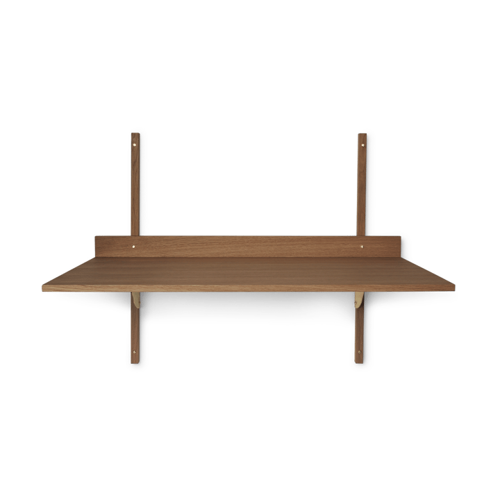 Sector skrivbord - Smoked Oak, brass - ferm LIVING