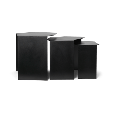 Shard cluster bord 3-pack - Black - Ferm Living