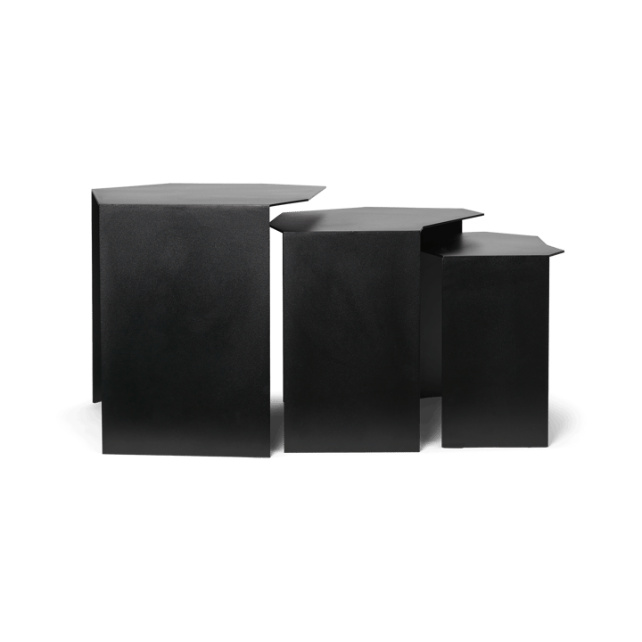 Shard cluster bord 3-pack, Black Ferm Living
