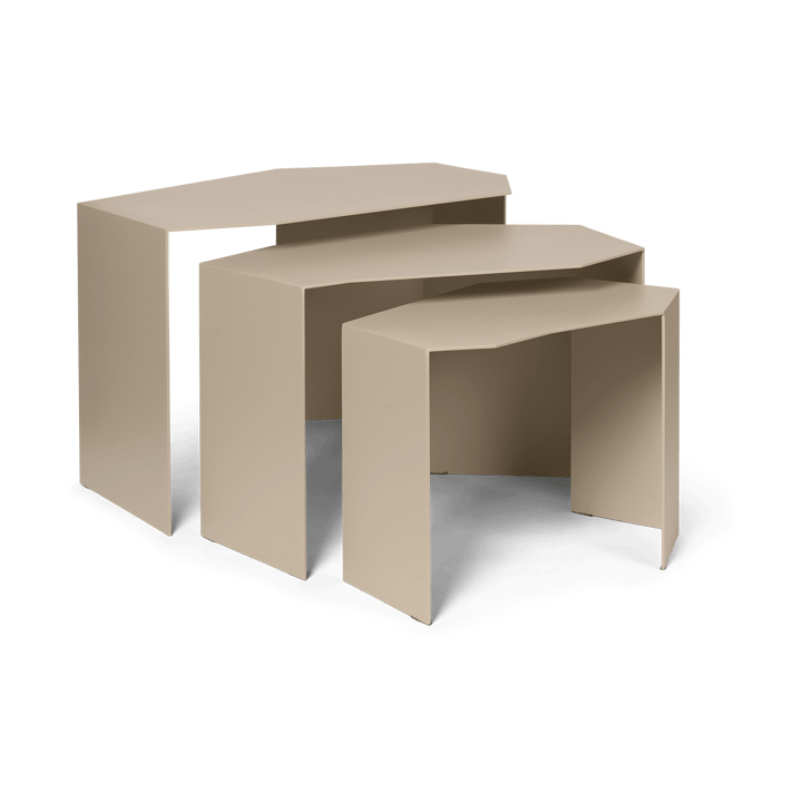 Shard cluster bord 3-pack - Cashmere - Ferm Living
