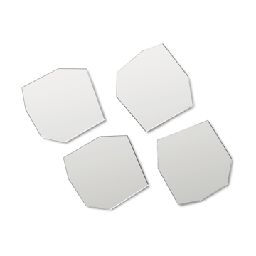 Shard glasunderlägg 4-pack - Mirror - Ferm Living