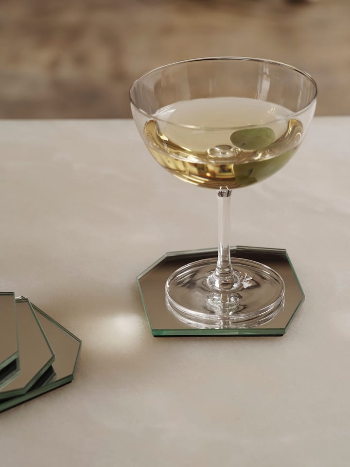 Shard glasunderlägg 4-pack, Mirror Ferm Living