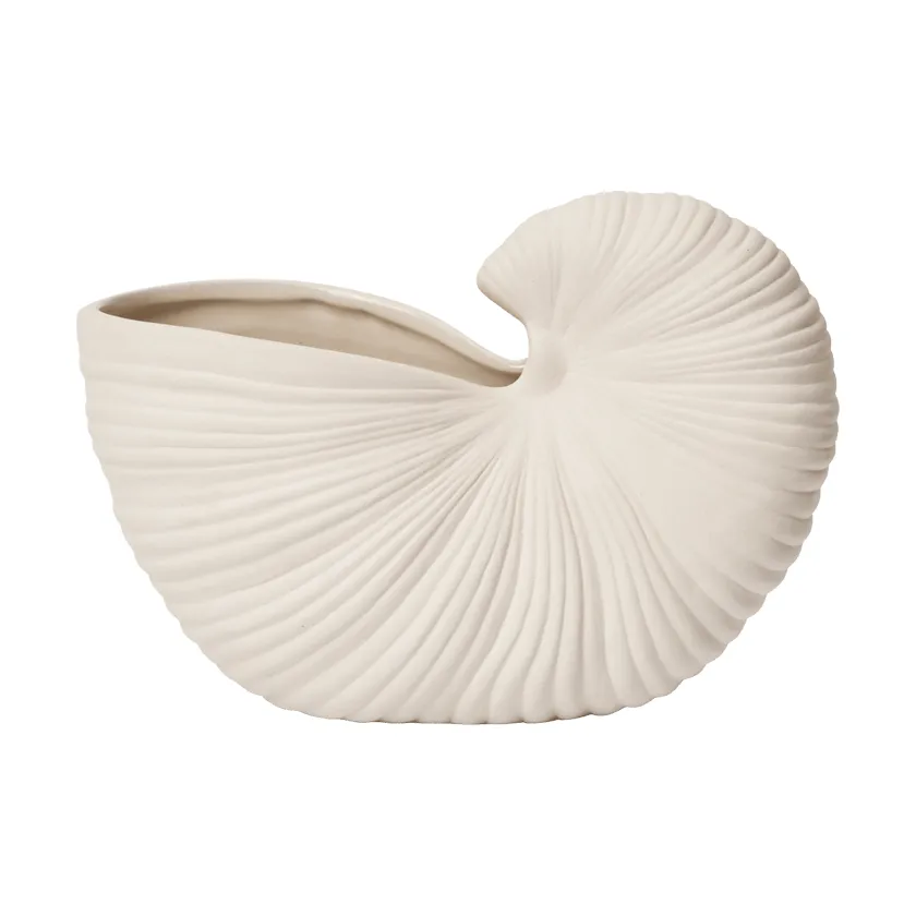 Shell pot, Off-white, 23x11,5x16 cm Ferm Living