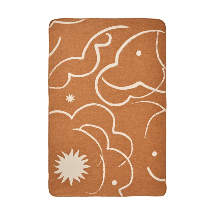 Skye filt - Sienna-parchment, 80x120 cm - Ferm Living