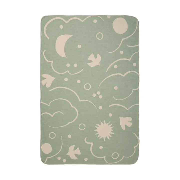 Skye filt - Tea green-parchment, 80x120 cm - Ferm Living