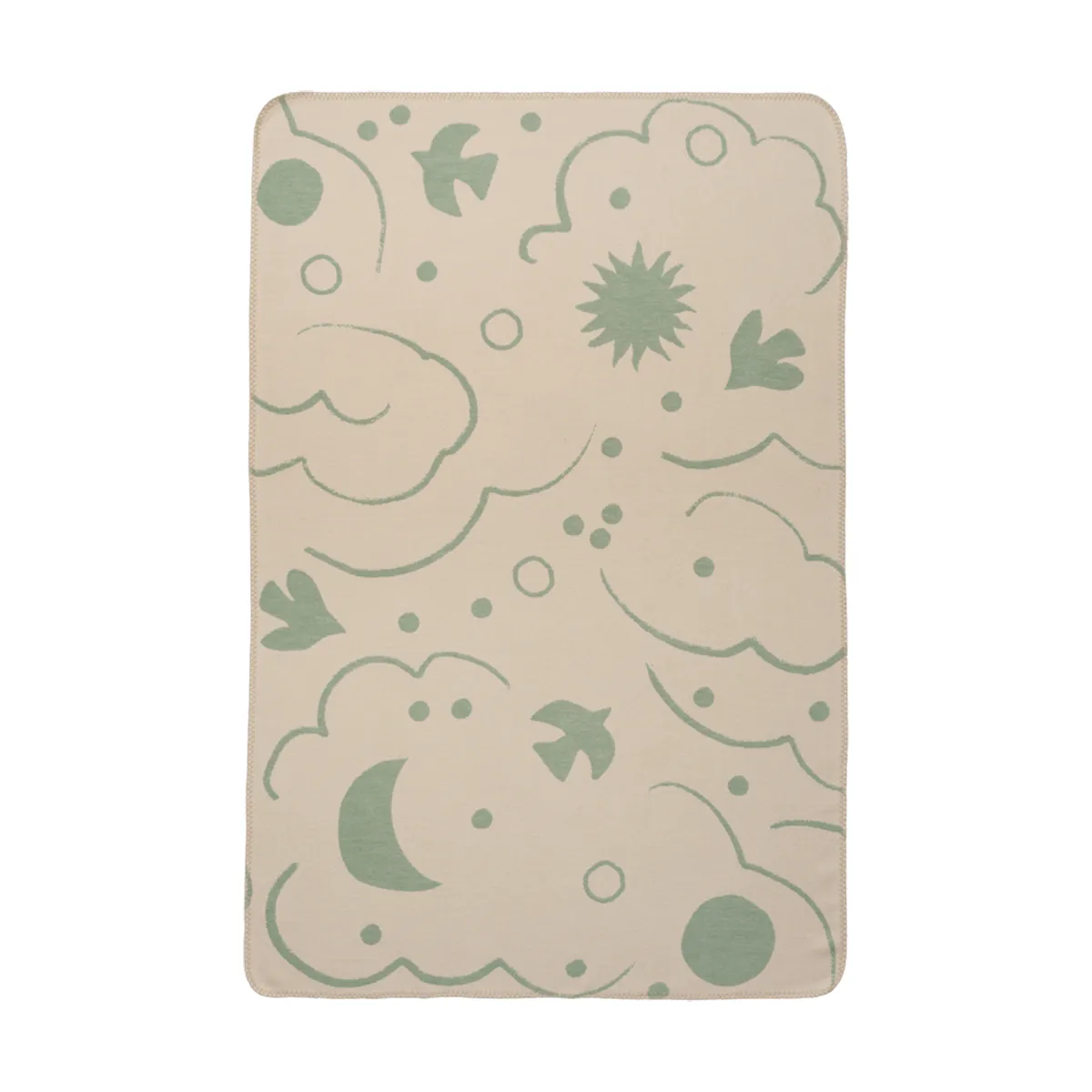 Skye filt, Tea green-parchment, 80x120 cm Ferm Living