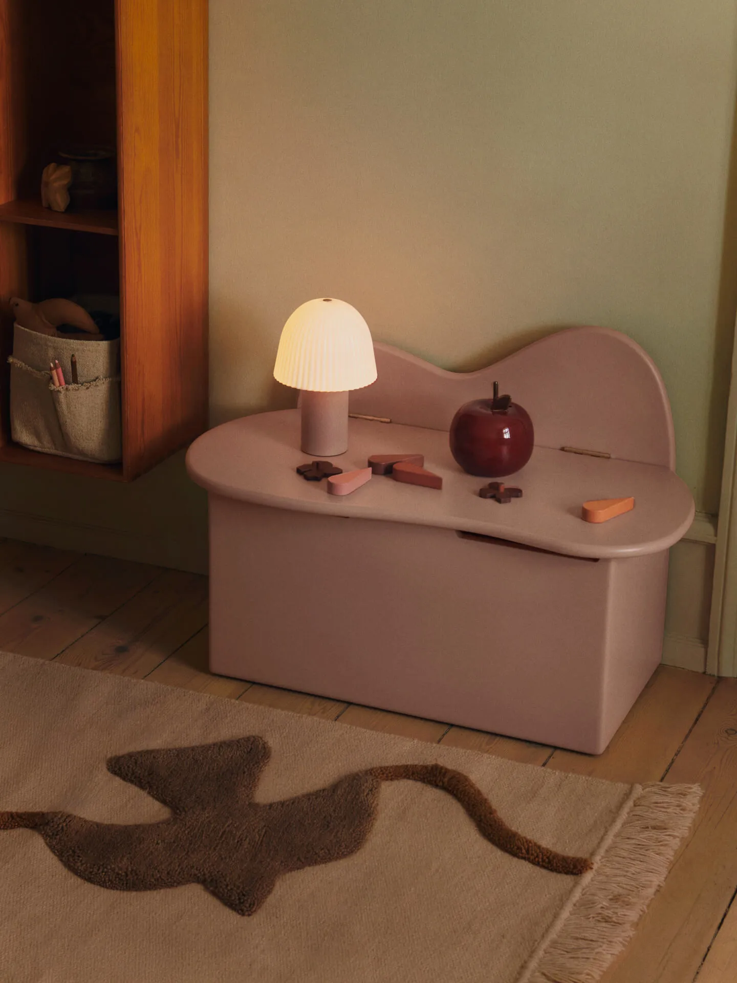 Slope bänk med förvaring 75x38x51 cm, Rose Ferm Living