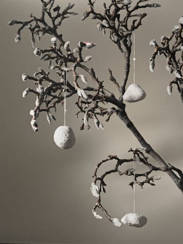 Snowball ornaments julgranshänge 3 delar - White - Ferm Living