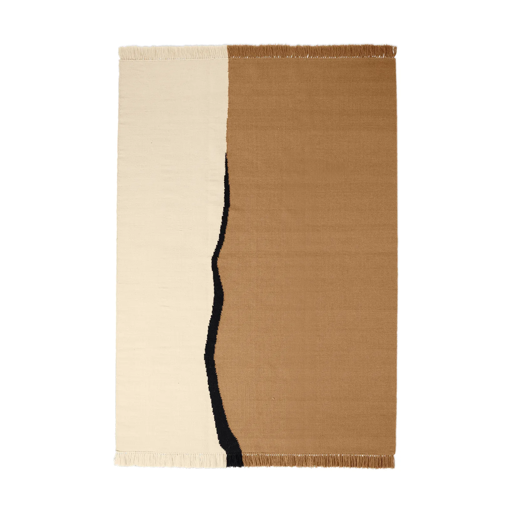 Soil Kelim matta, Dark sand-off white, 170x240 cm Ferm Living