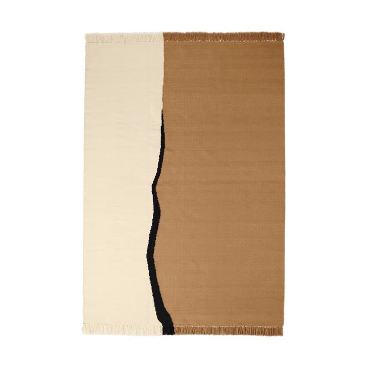 Soil Kelim matta - Dark sand-off white, 170x240 cm - Ferm Living