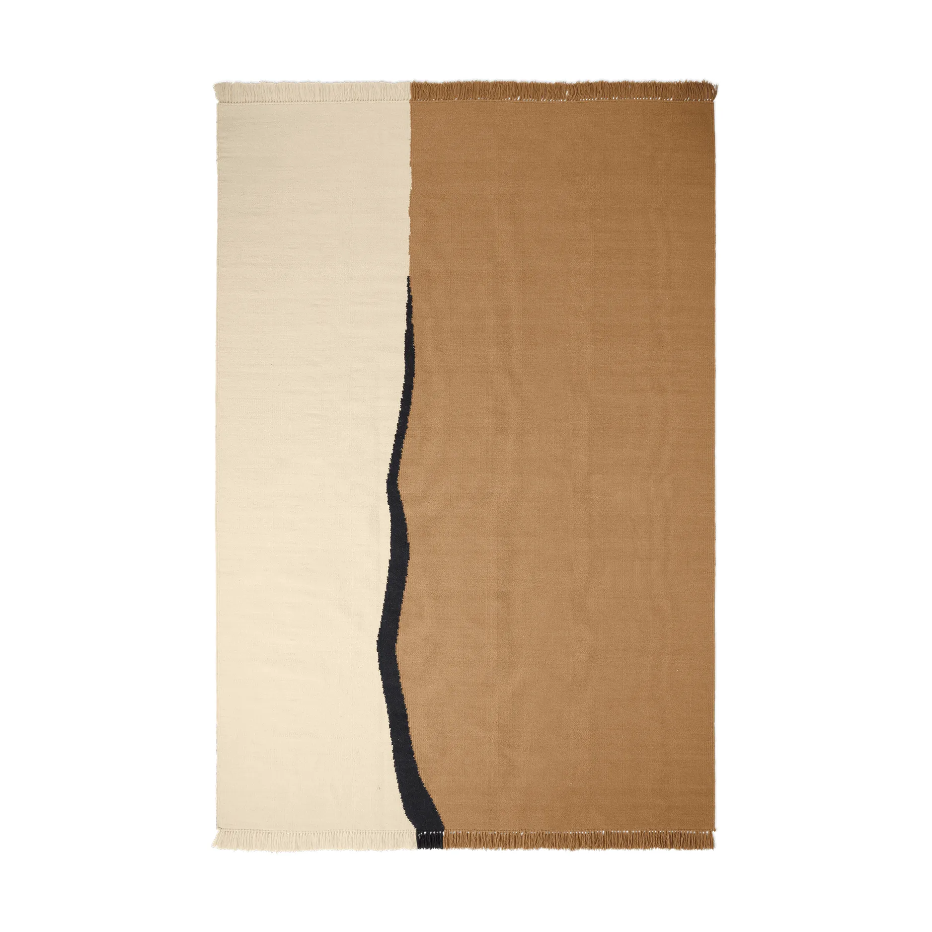 Soil Kelim matta, Dark sand-off white, 200x300 cm Ferm Living