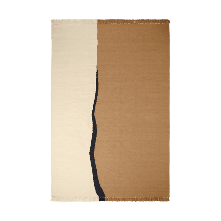 Soil Kelim matta - Dark sand-off white, 200x300 cm - Ferm Living