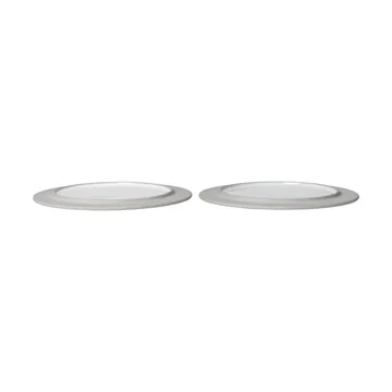 Sonae tallrik 2-pack - Grey-white, Ø22 cm - Ferm Living
