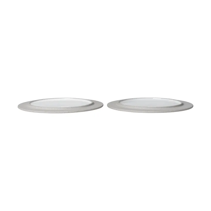 Sonae tallrik 2-pack - Grey-white, Ø22 cm - Ferm Living