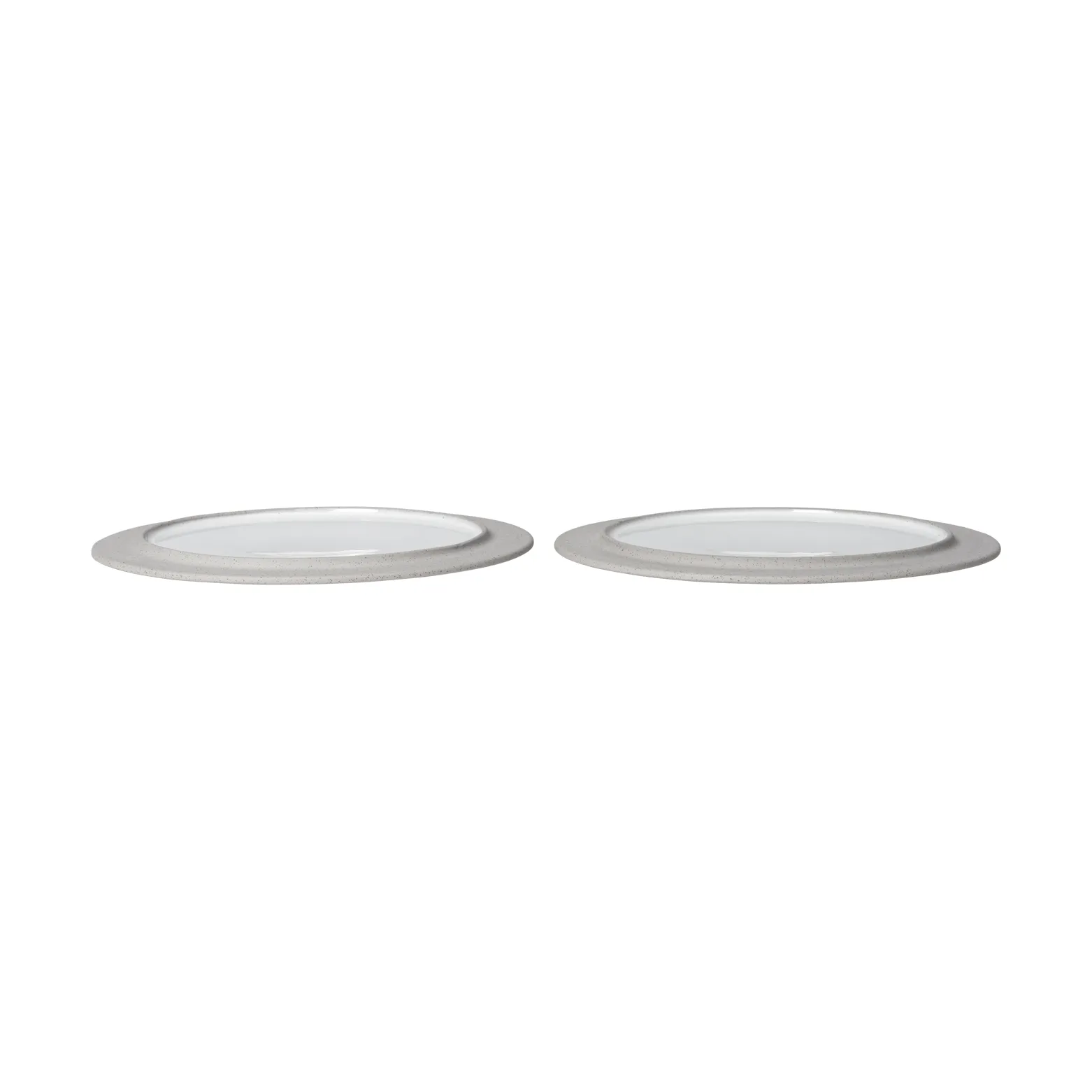 Sonae tallrik 2-pack, Grey-white, Ø25 cm Ferm Living
