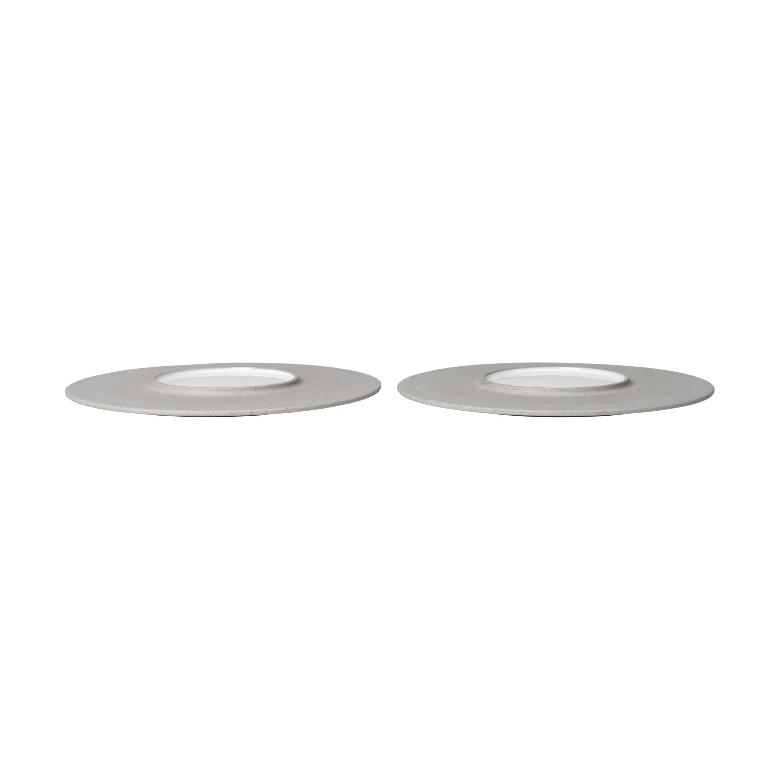 Sonae tallrik 2-pack, Grey-white, Ø25 cm Ferm Living