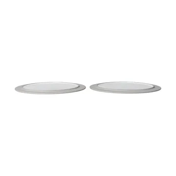 Sonae tallrik 2-pack - Grey-white, Ø28 cm - Ferm Living