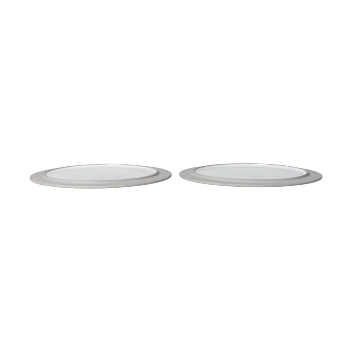 Sonae tallrik 2-pack - Grey-white, Ø28 cm - Ferm Living