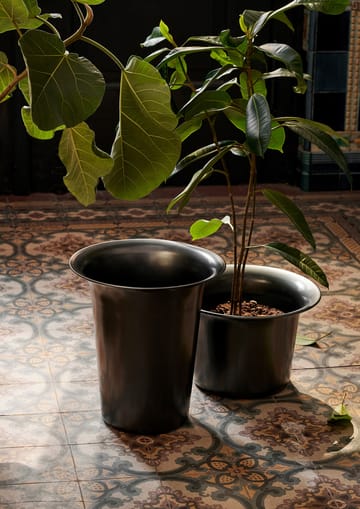 Spun alu korg låg Ø37 - Blackened Aluminium - Ferm Living