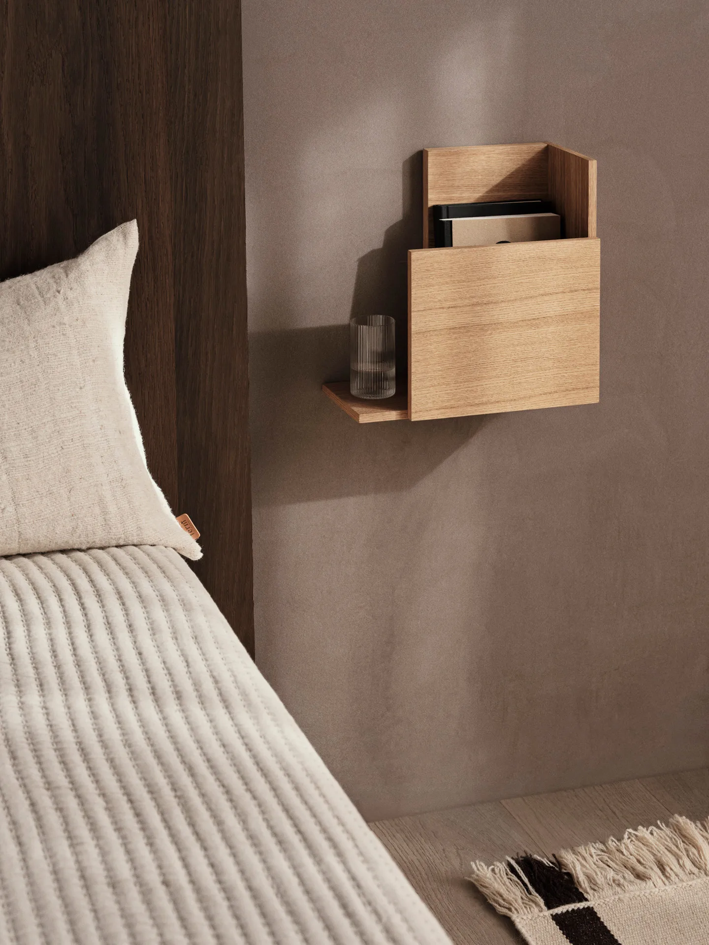 Stagger hylla square, Oiled Oak Ferm Living