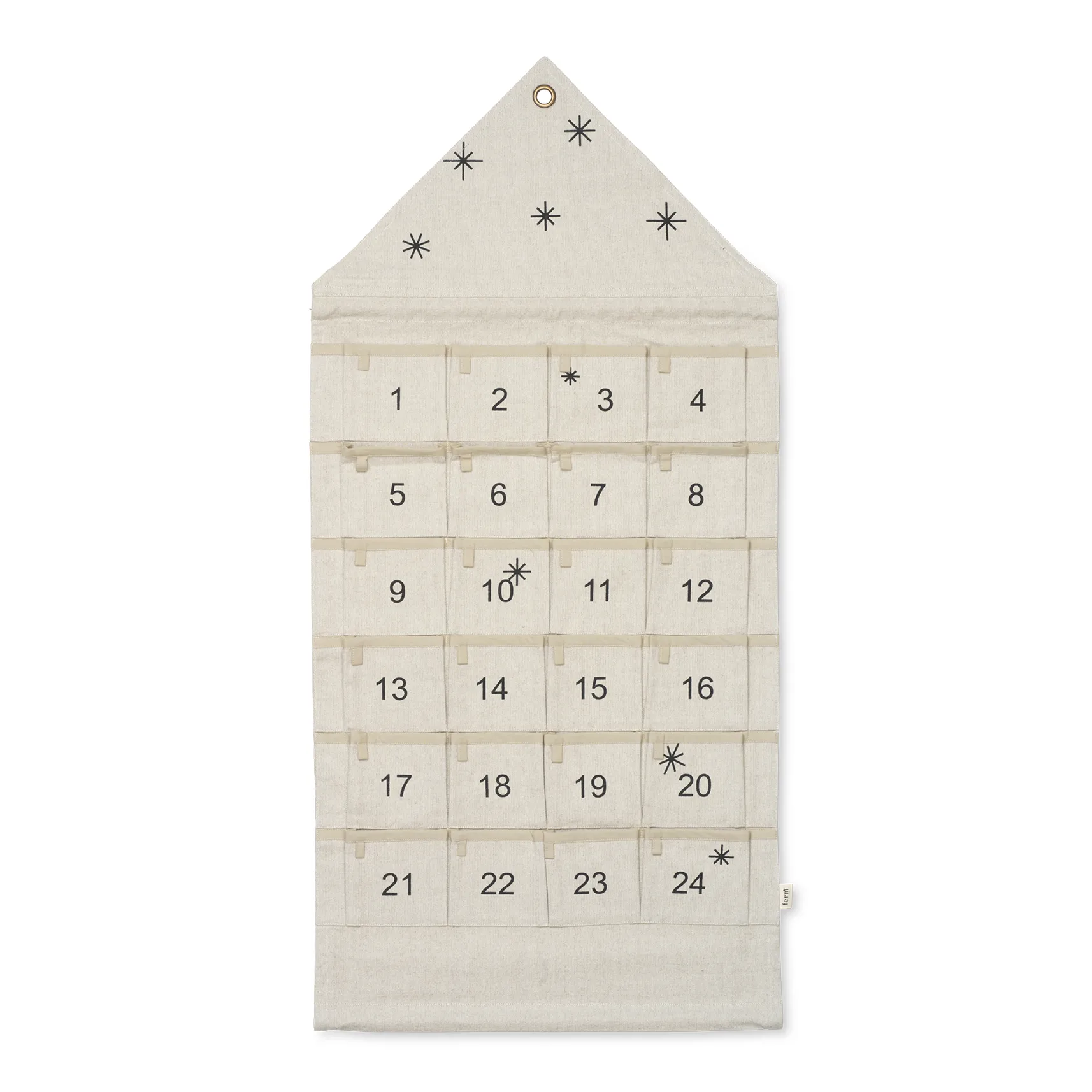 Star julkalender hus 100 cm, Sand Ferm Living