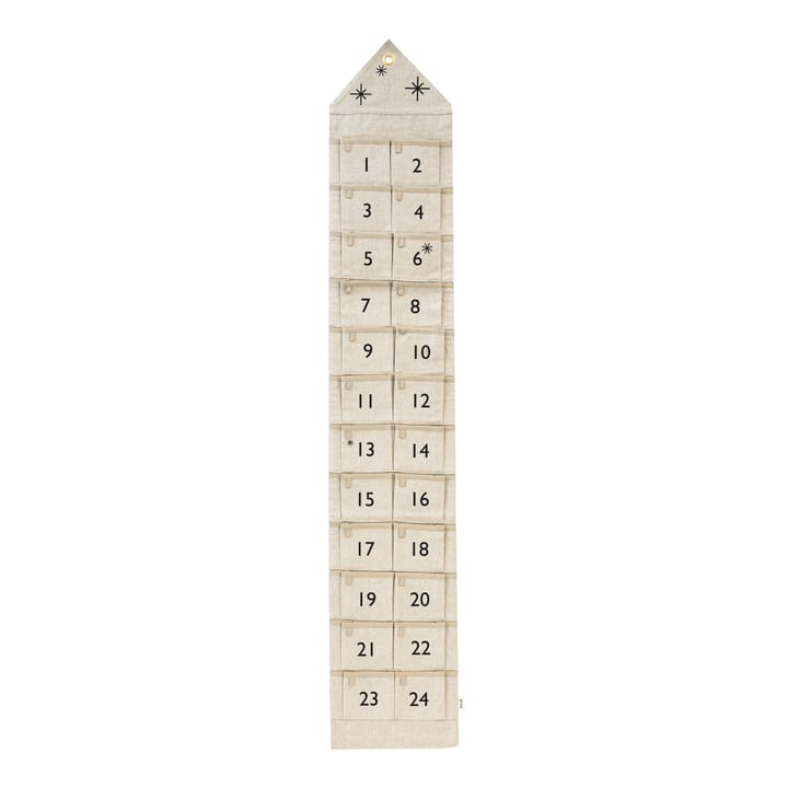 Star julkalender hus 150 cm - Sand - Ferm LIVING