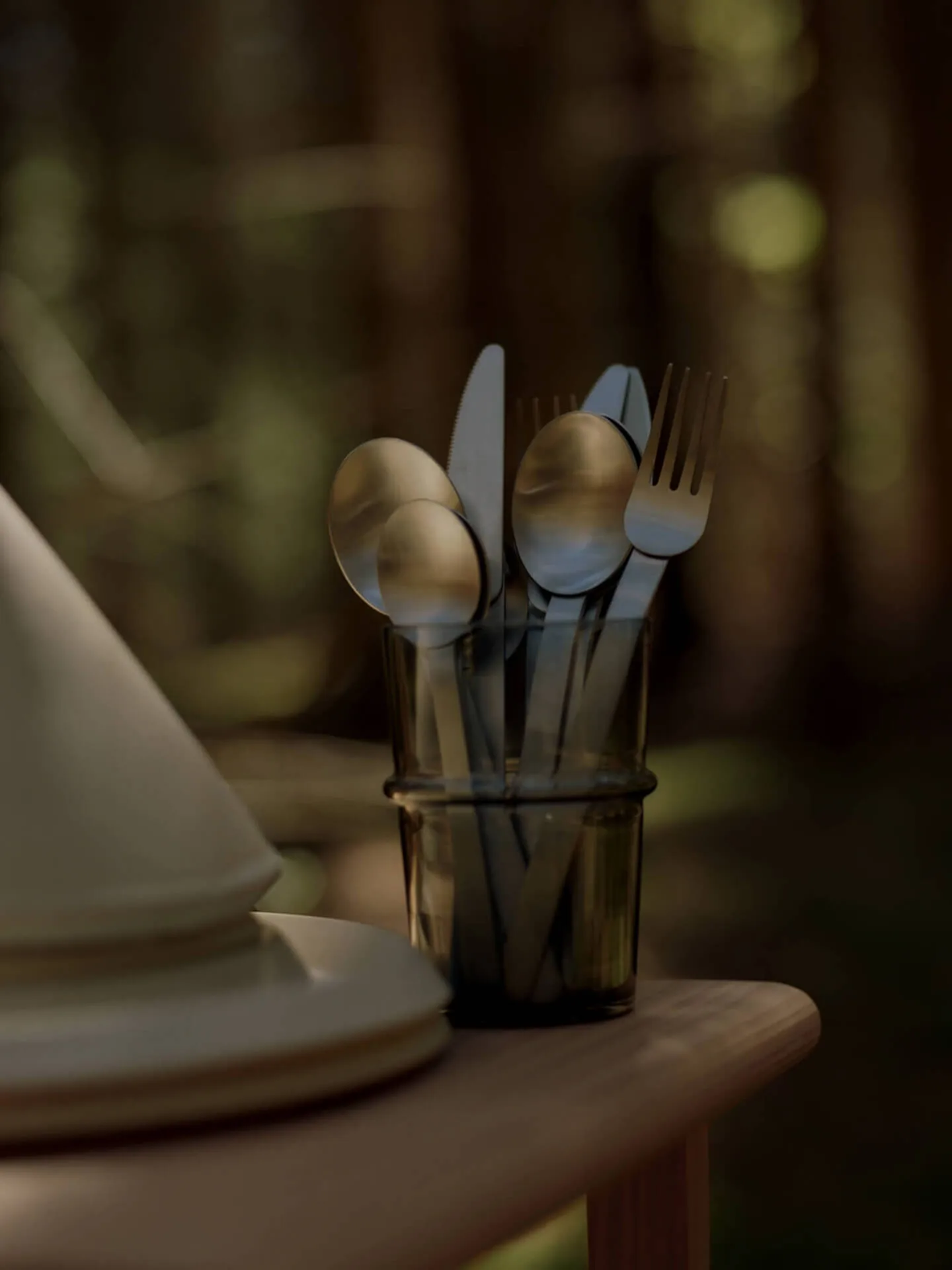 Stelo bestickset 4 delar, Brushed Stainless Steel Ferm Living