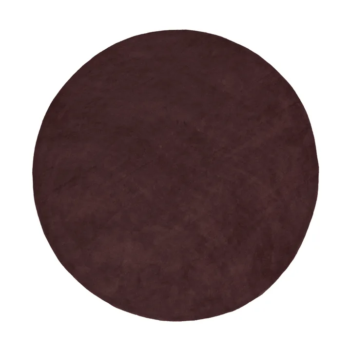 Stille tuftad matta rund - Dark pecan, Ø240 cm - Ferm Living