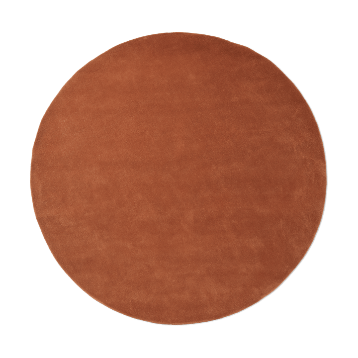 Stille tuftad matta rund - Red brown, Ø240 cm - Ferm Living