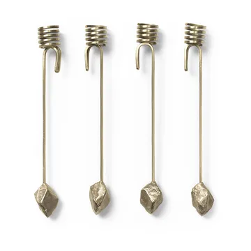 Stone christmas tree ljusstake - brass - Ferm Living