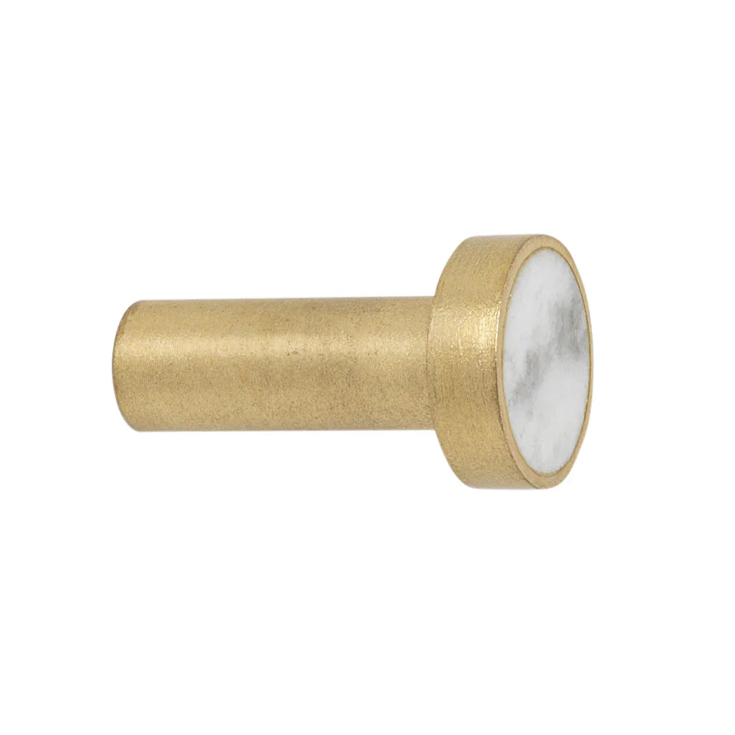 Stone krok liten, vit marmor-mässing Ferm Living