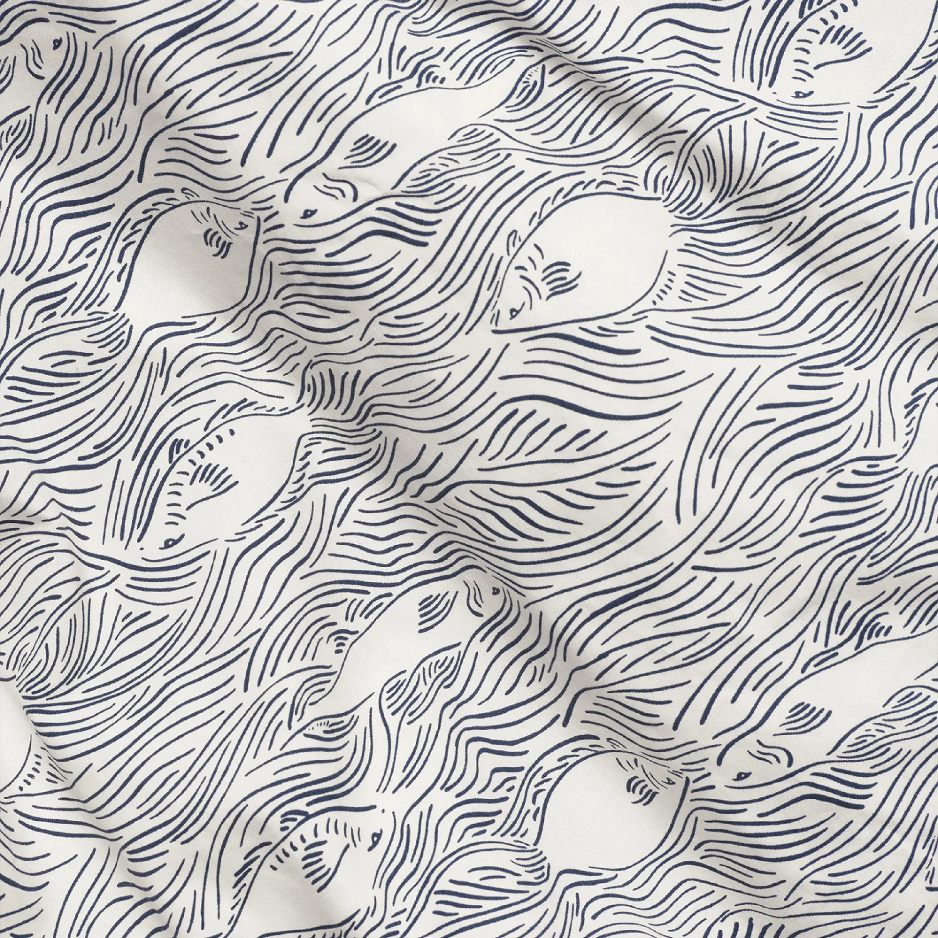 Stream bäddset 100x140 cm, Off white Ferm Living