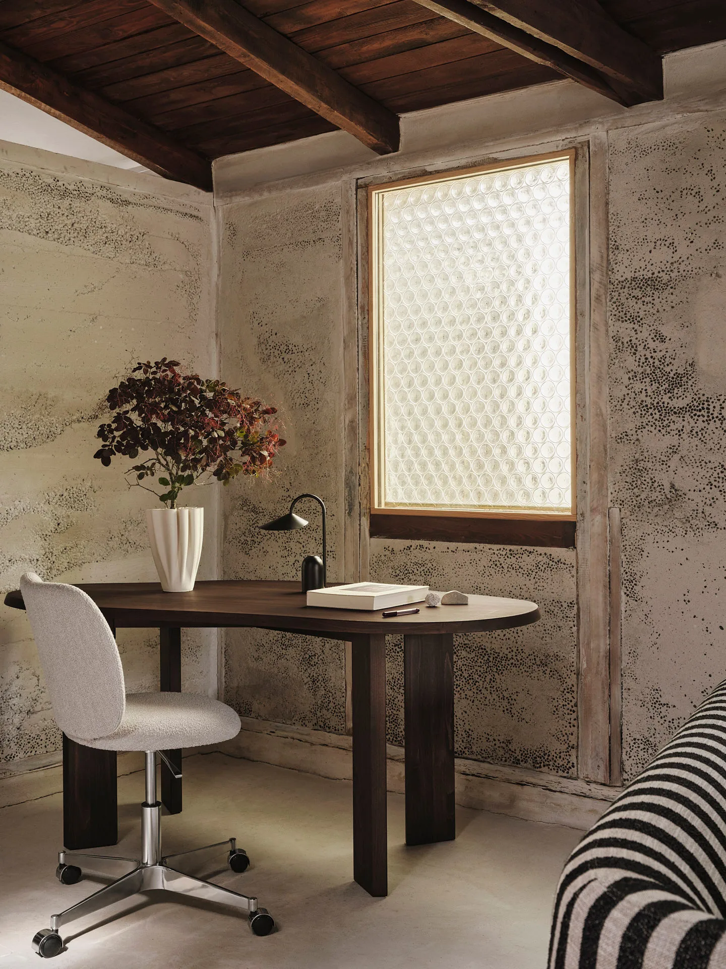 Tarn skrivbord 90x170 cm, Dark stained beech Ferm Living