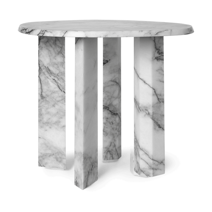 Taula sidobord Ø54,4x45 cm - White-charcoal - Ferm Living
