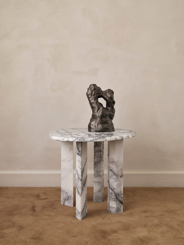 Taula sidobord Ø54,4x45 cm, White-charcoal Ferm Living