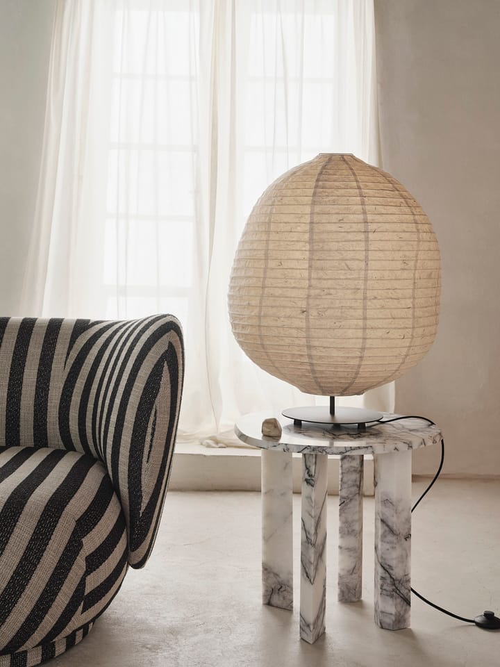 Taula sidobord Ø54,4x45 cm, White-charcoal Ferm Living
