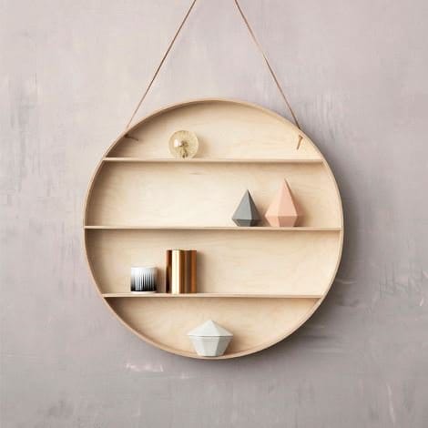 The Round Dorm hylla, Ø 55 cm Ferm Living