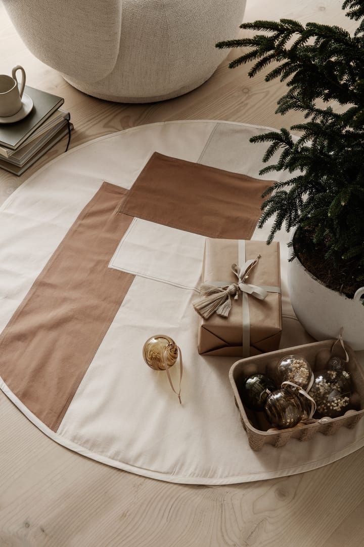 Tonal julgransmatta Ø120 cm, Natural Ferm Living
