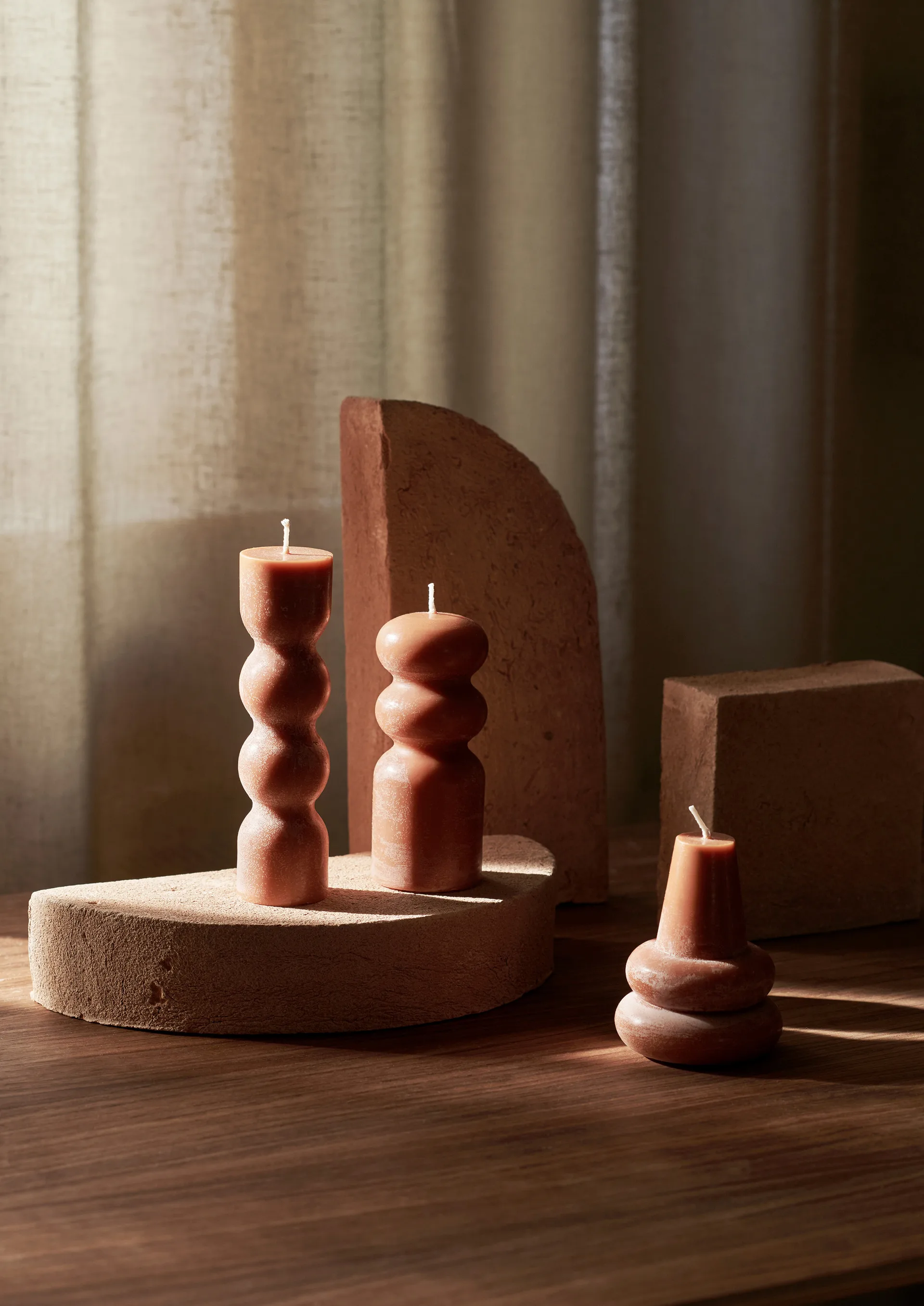 Torno ljus 3-pack Ø4 cm, Amber Ferm Living