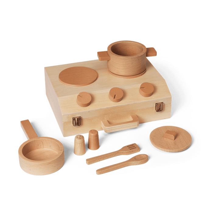 Toro Suitcase Kitchen matlagningsset barn - Natural - Ferm Living