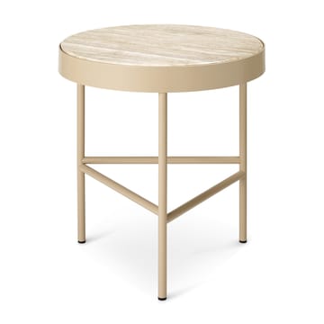 Travertine soffbord Ø40 cm - Cashmere - Ferm Living