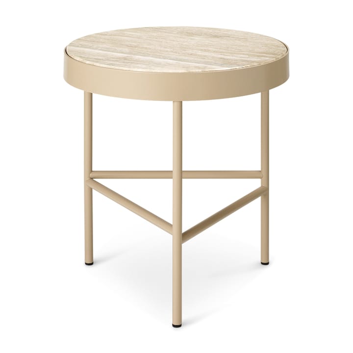 Travertine soffbord Ø40 cm - Cashmere - Ferm Living