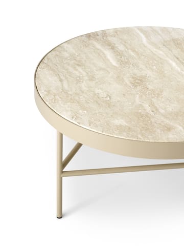 Travertine soffbord Ø70,5 cm - Cashmere - Ferm Living