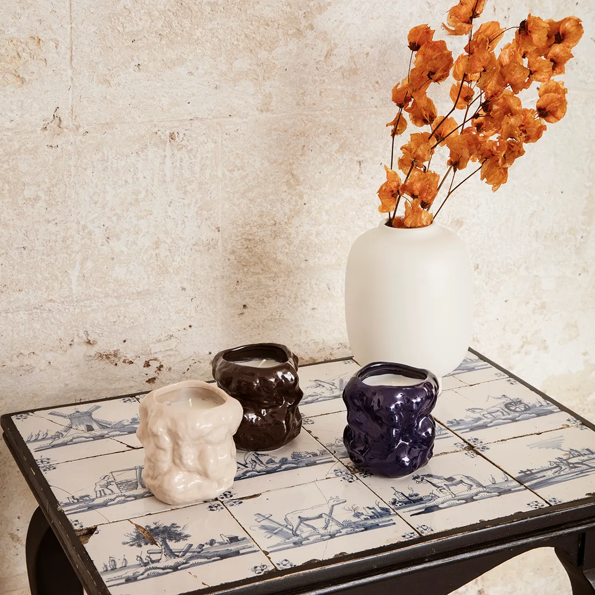 Tuck doftljus, Rödbrun Ferm Living