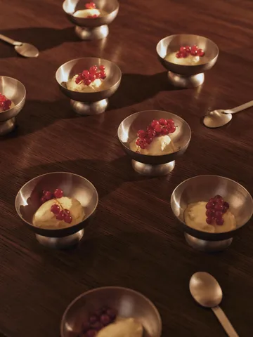 Tumbled glasskål - Rostfritt stål - Ferm Living