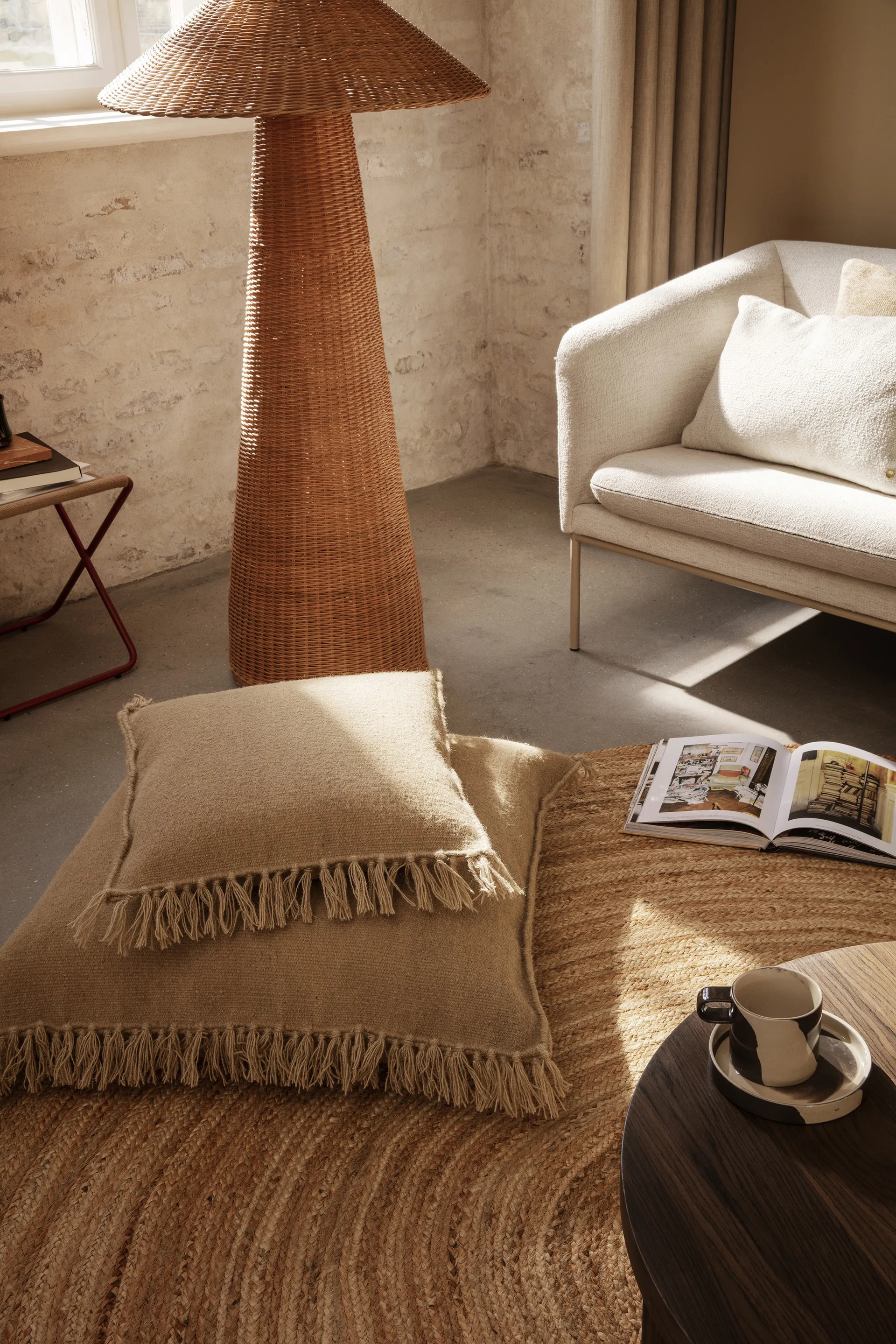 Turn fåtölj, Cashmere bouclé offwhite Ferm Living