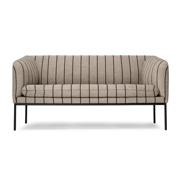 Turn soffa 2-sits - Pasadena (randig) - Ferm Living