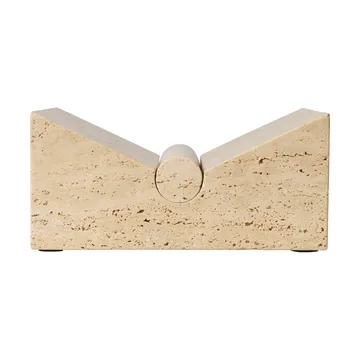 Tvara bokställ - Travertine, 22x22 cm - Ferm Living