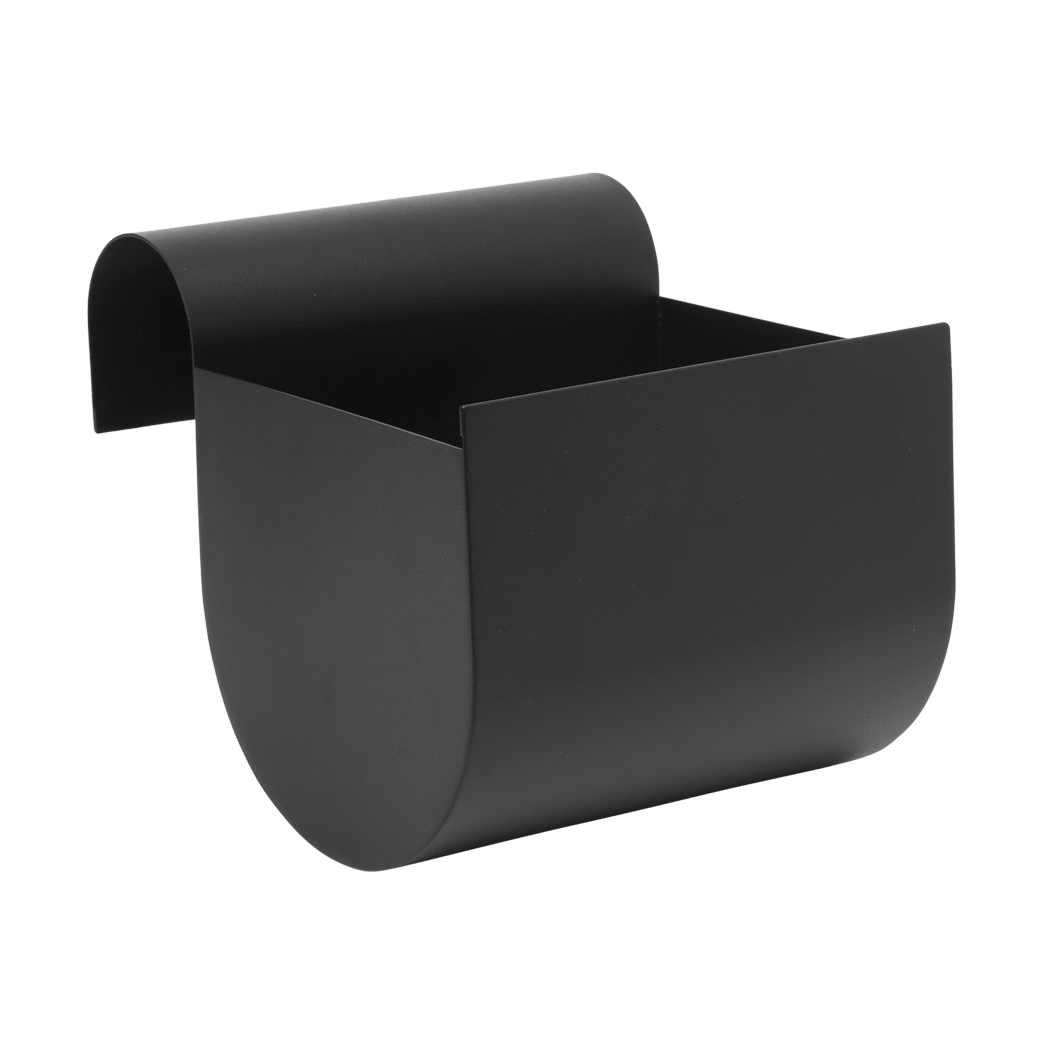Ferm Living Uma balkonglåda small 20 cm Black | Skandinavisk Design | Krukor | Svart